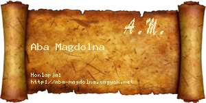 Aba Magdolna névjegykártya